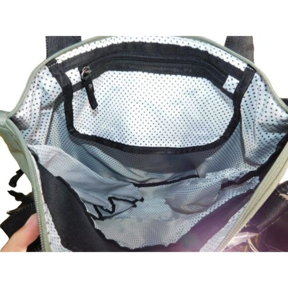 Jujube ju ju be Unisex Large Size Diaper Baby Bag Olive Green lightweight EUC - Picture 3 of 4